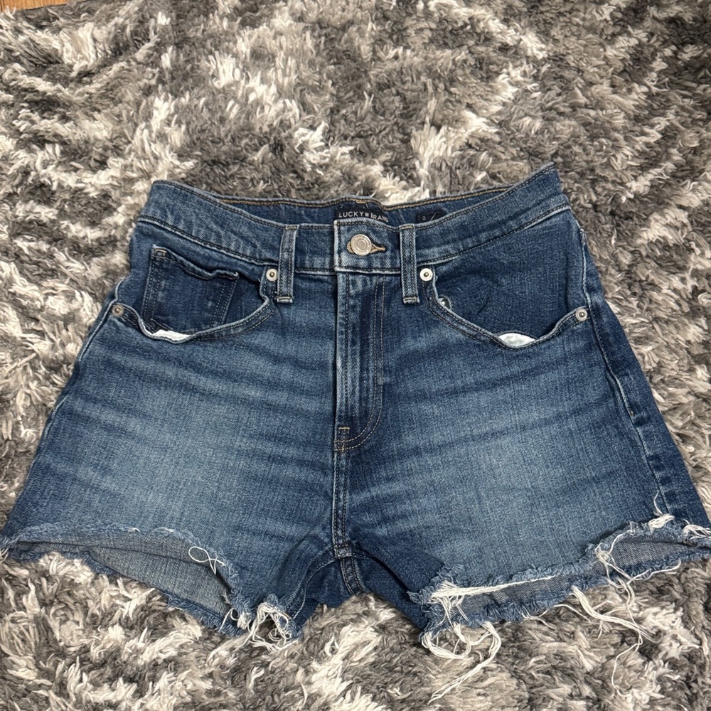 Lucky Brand Women's Distressed Blue Jean Shorts